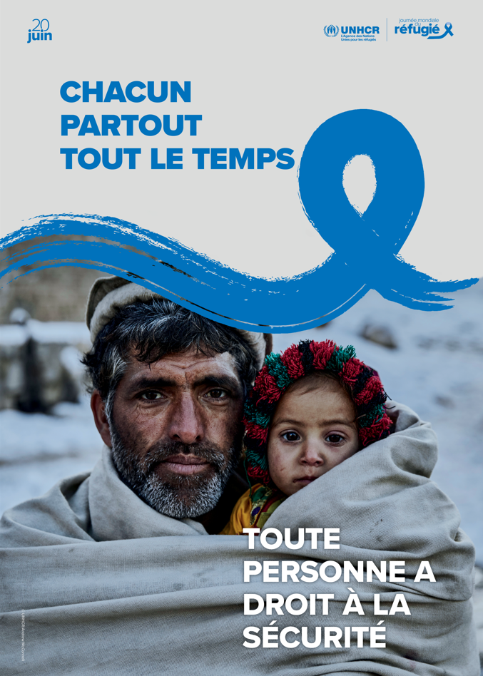 Affiche officielle de l'UNHCR pour la Journée mondiale du réfugié 2022